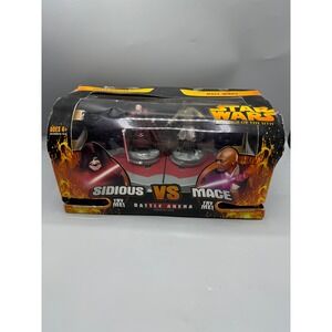 Star Wars Revenge of the Sith Sidious vs Mace Battle‎ Arena Action Figure Set
